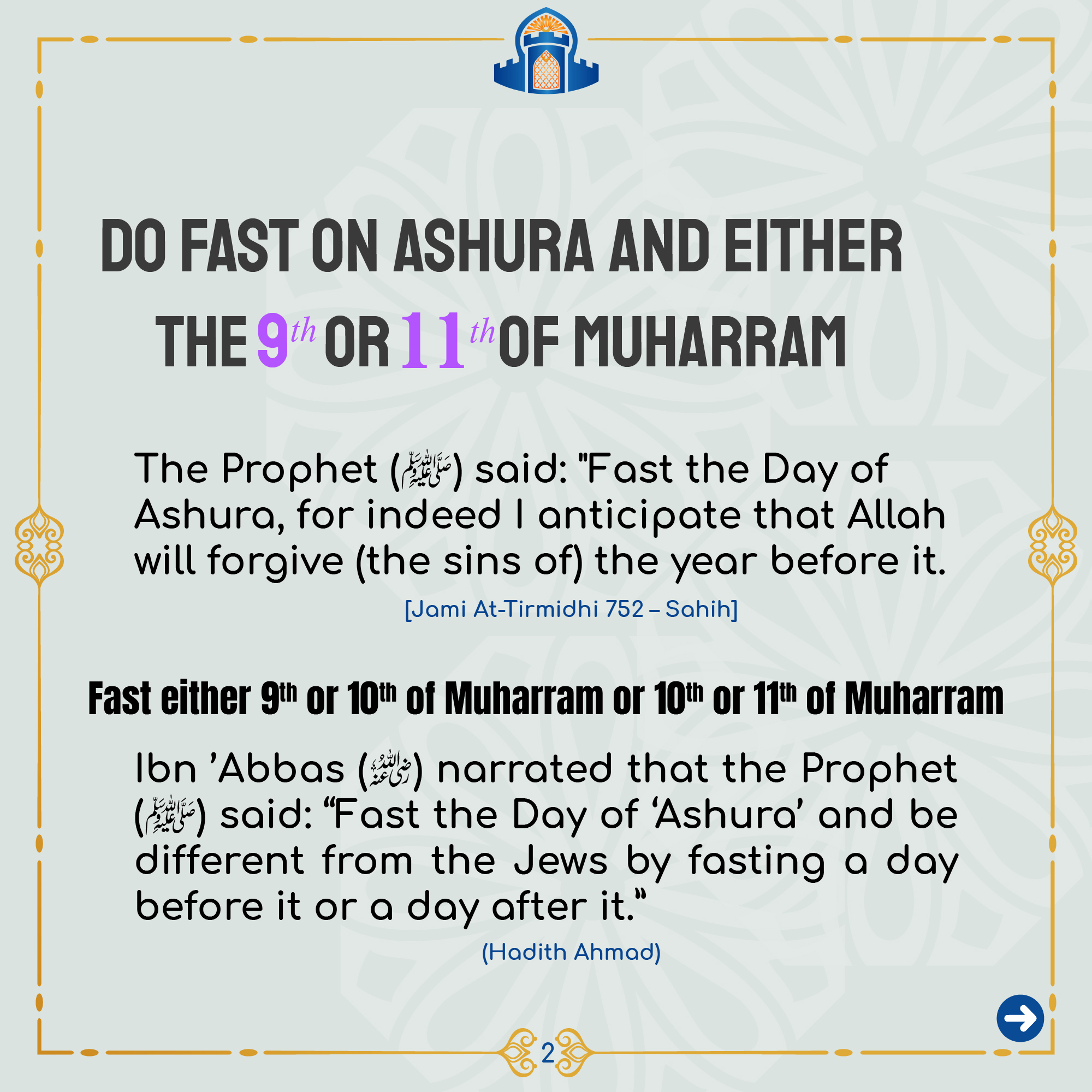 Do’s and Don’ts of Muharram – Islamfort.info